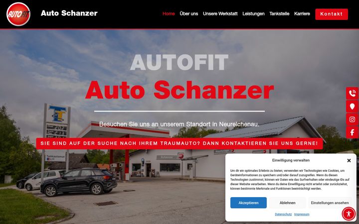 Screenshot of auto-schanzer.de
