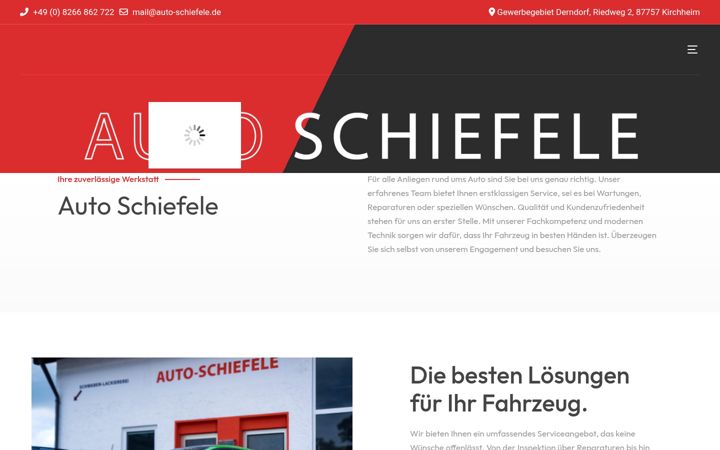 Ekraanipilt saidist auto-schiefele.de