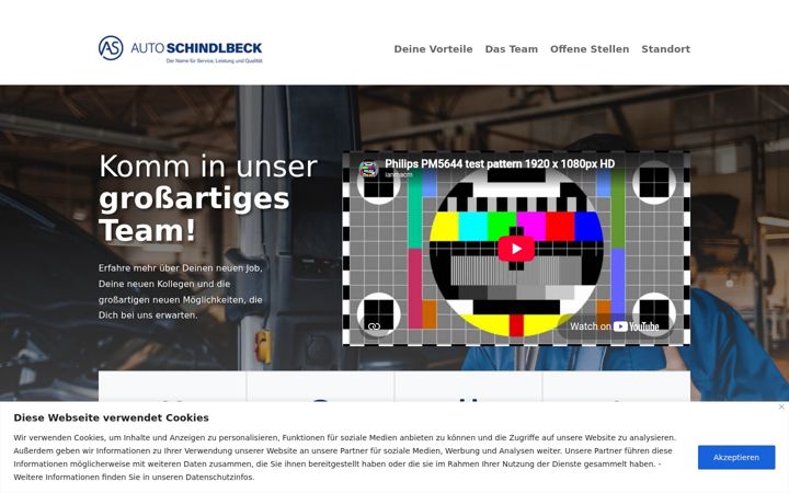 Screenshot of auto-schindlbeck-karriere.de