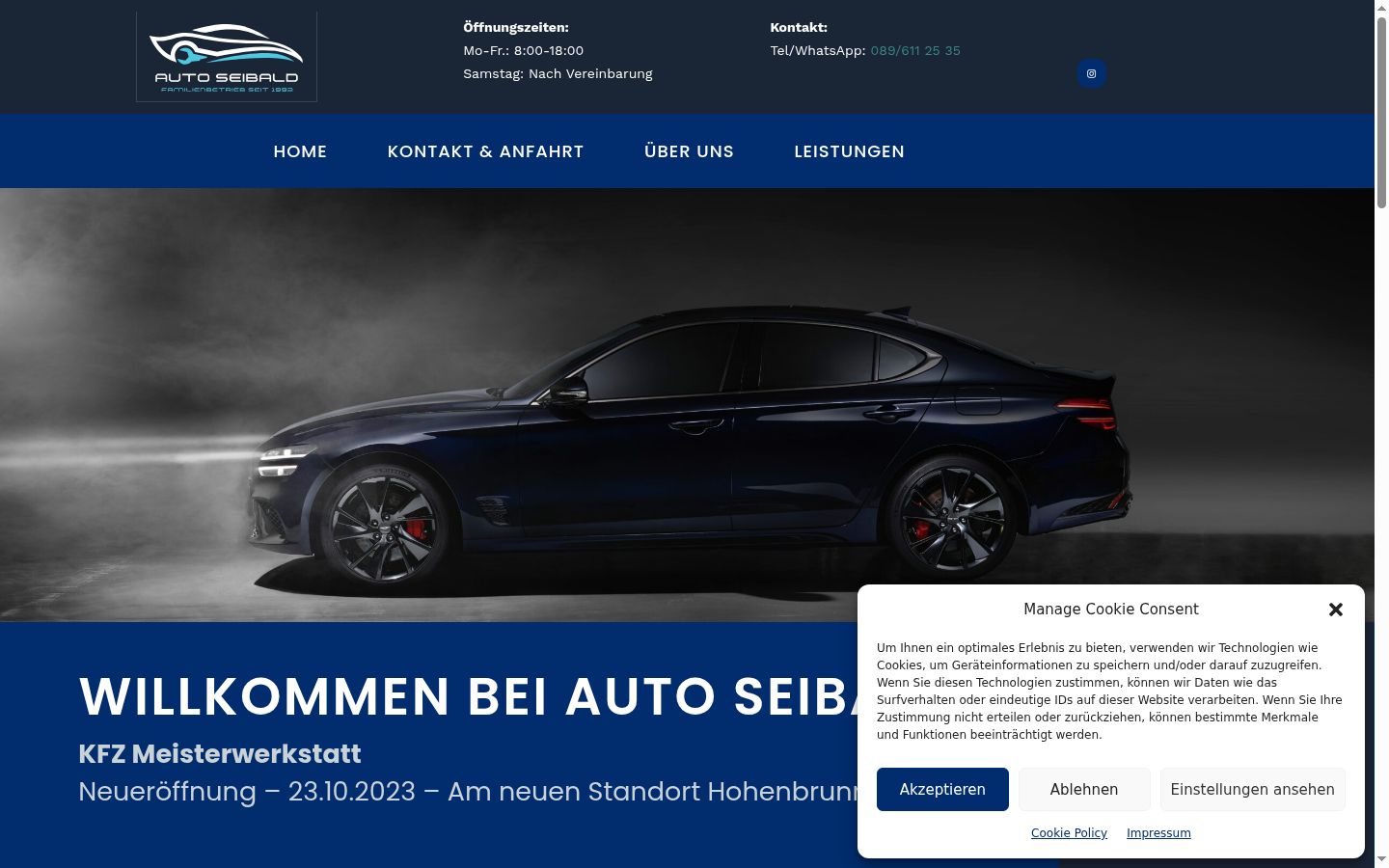 Screenshot tal-banner tal-kunsens muri qabel kwalunkwe interazzjoni