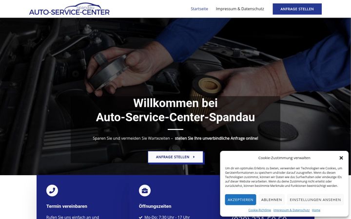 Screenshot of auto-service-center-spandau.de
