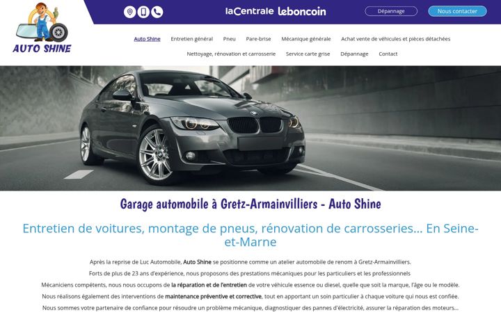Screenshot of auto-shine77.fr