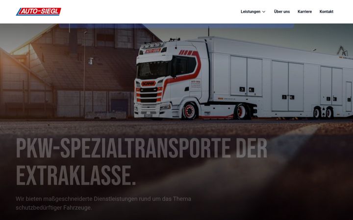 Snímek obrazovky auto-siegl.de