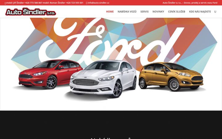 Captura de ecrã de auto-sindler.cz
