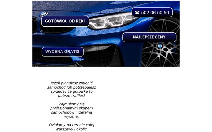 Screenshot of auto-skup-warszawa.pl