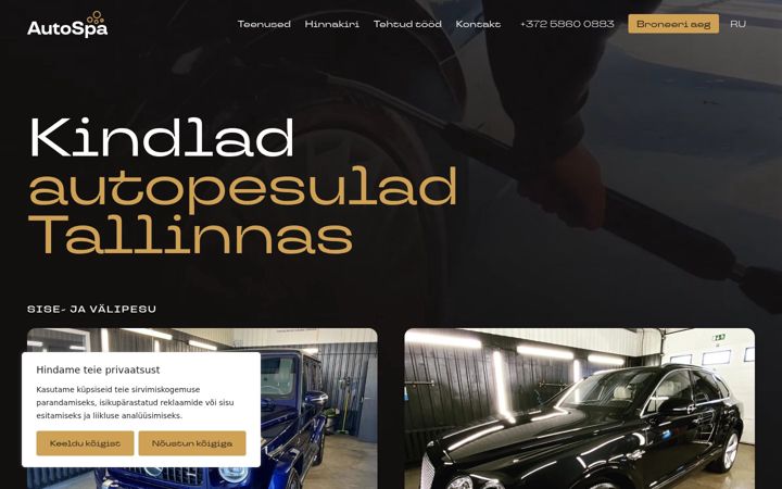 Snímek obrazovky auto-spa.ee