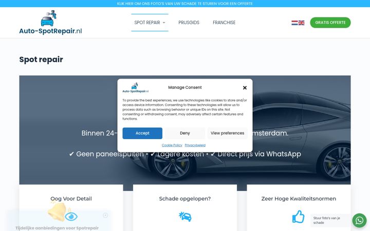 Screenshot of auto-spotrepair.nl