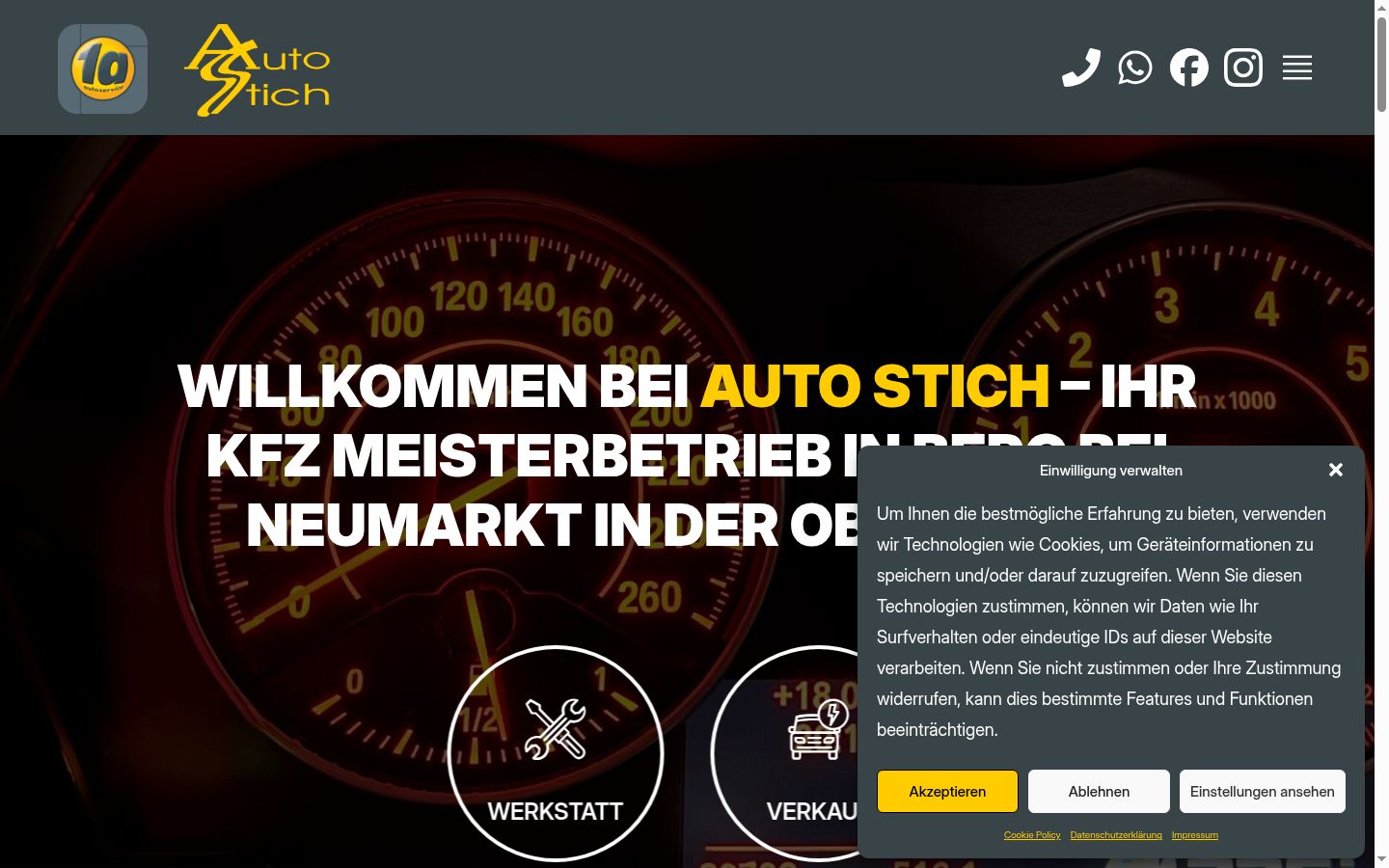 Screenshot van de toestemmingsbanner zoals getoond vóór enige interactie