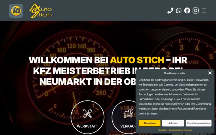 Screenshot of auto-stich.de