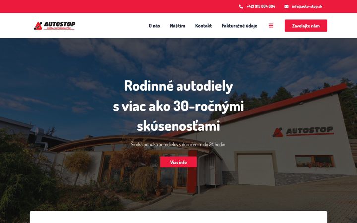 Screenshot of auto-stop.sk