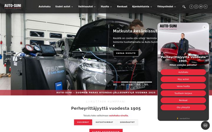 Screenshot of auto-suni.fi