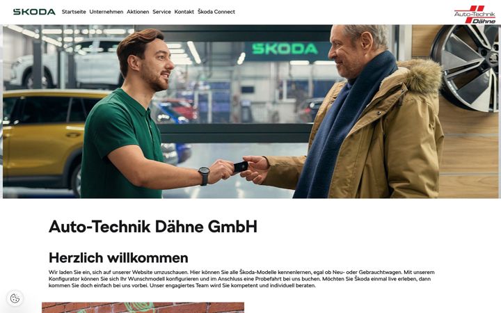 Screenshot of auto-technik-rn.skoda-auto.de