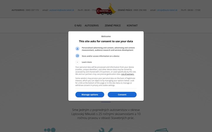 Screenshot of auto-tekel.sk
