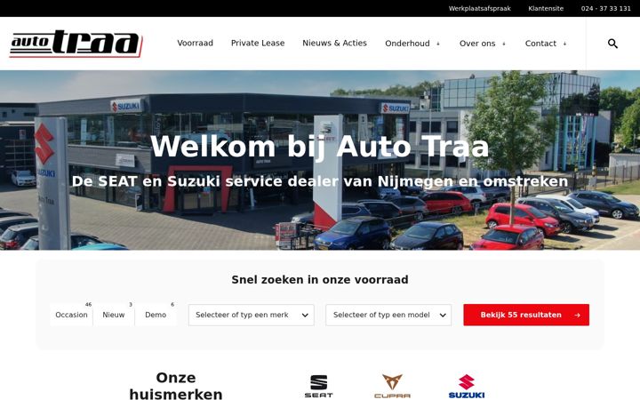 Screenshot of auto-traa.nl
