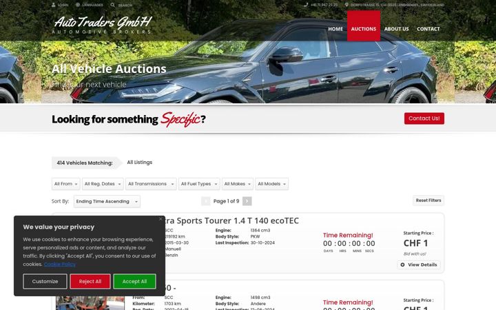 Screenshot of auto-traders.ch