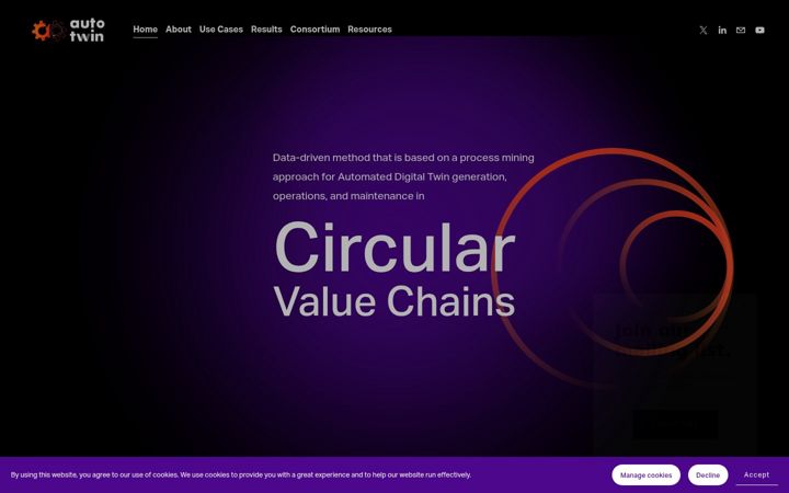Screenshot of auto-twin-project.eu