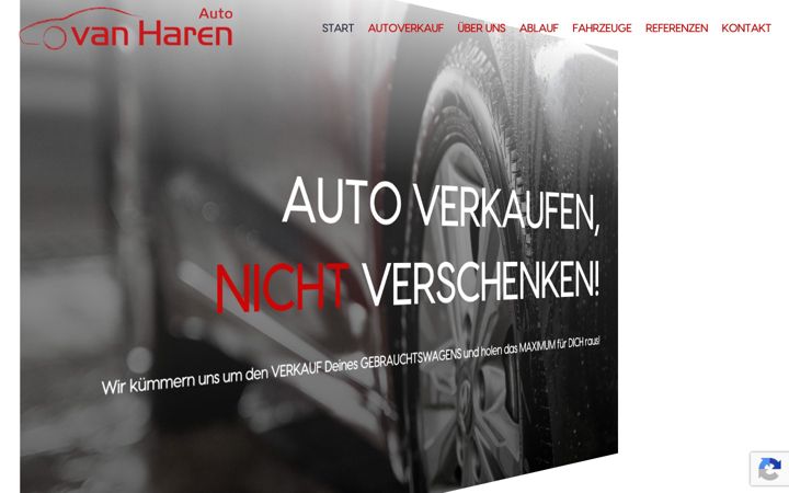 Képernyőkép: auto-van-haren.de