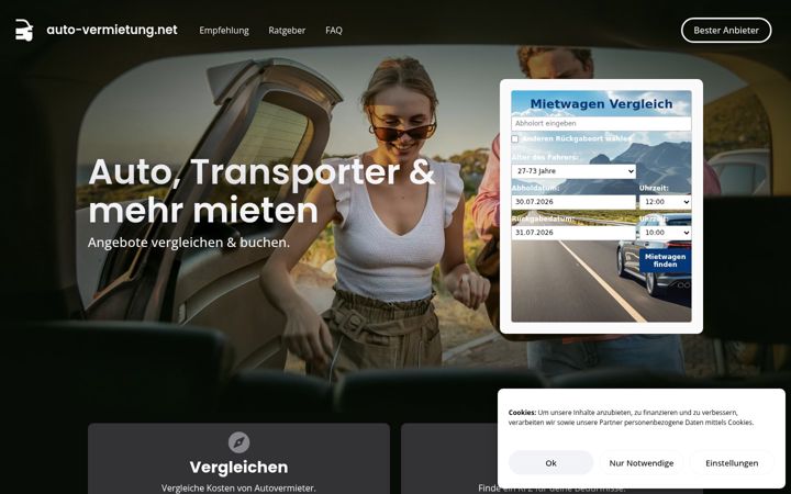 Screenshot of auto-vermietung.net