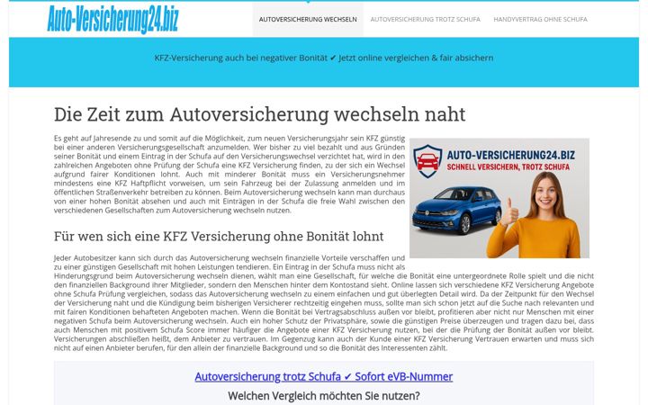 Screenshot of auto-versicherung24.biz