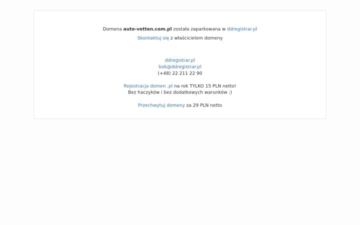 Screenshot of auto-vetten.com.pl