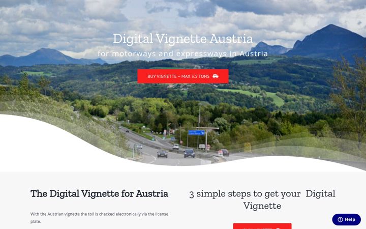 Screenshot of auto-vignette.at
