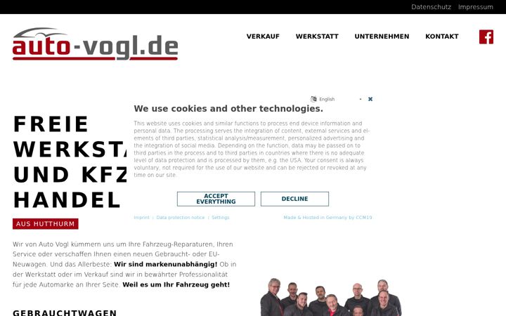 Screenshot di auto-vogl.de