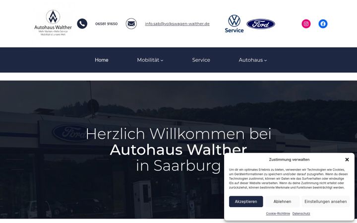 Screenshot di auto-walther-saarburg.de