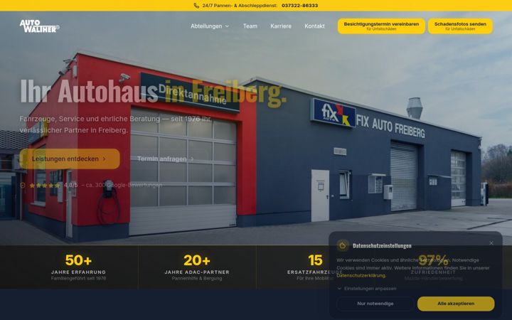 Skärmbild av auto-walther.de