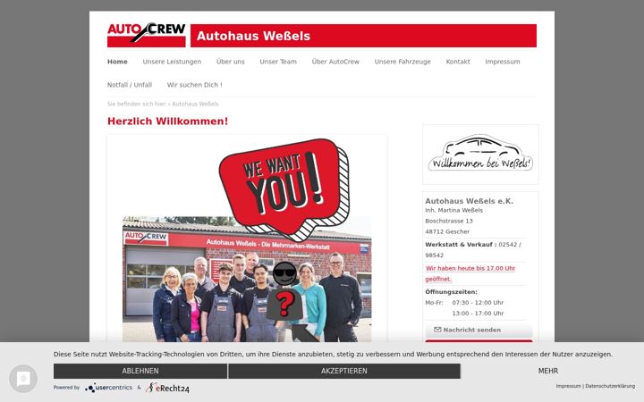 Képernyőkép: auto-wessels.de