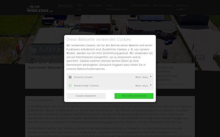 Екранна снимка на auto-widuckel.de