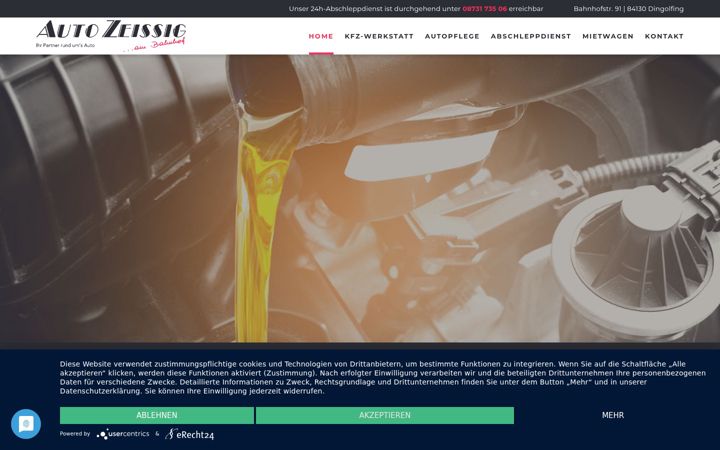 Screenshot di auto-zeissig.de