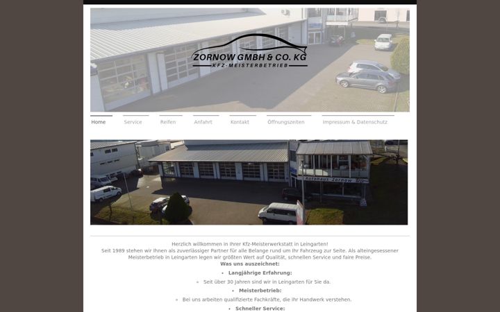 Screenshot of auto-zornow.de