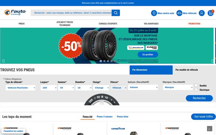 Screenshot di auto.leclerc