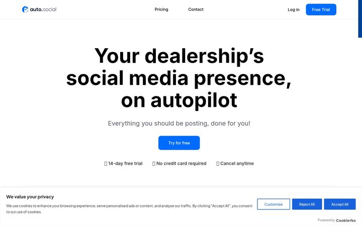 Screenshot of auto.social