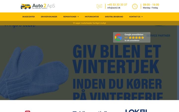 Screenshot of auto2.dk