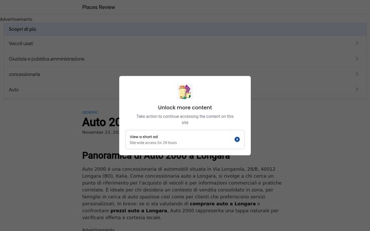 Screenshot of auto2000bologna.info