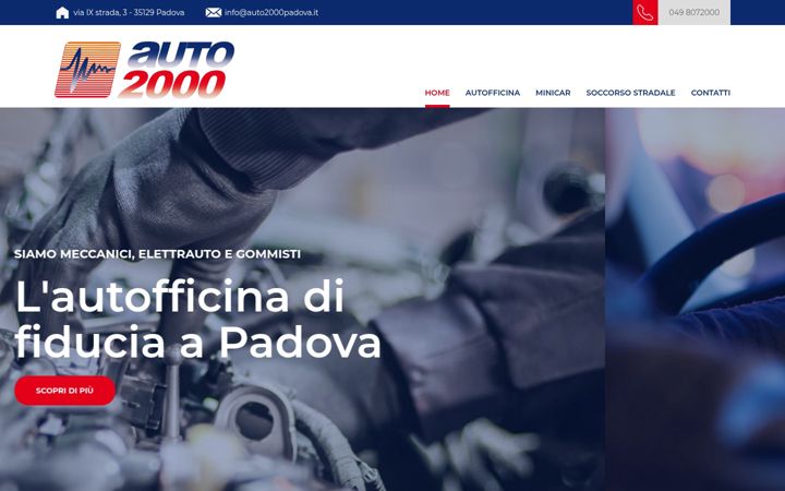 Screenshot of auto2000padova.it