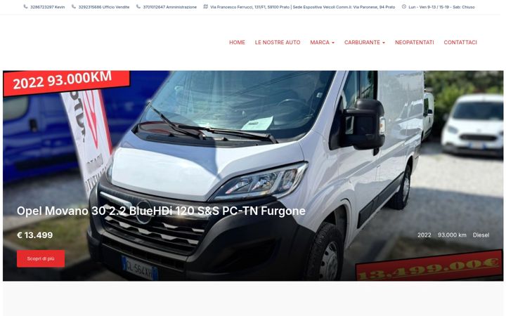 Snímek obrazovky auto23.it
