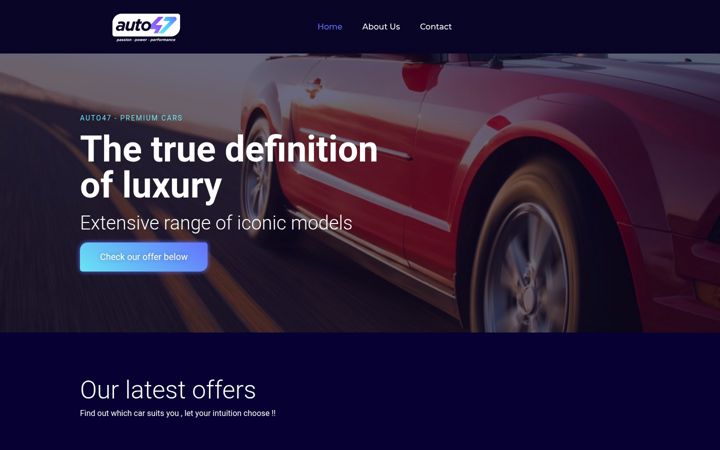 Screenshot of auto47.ro