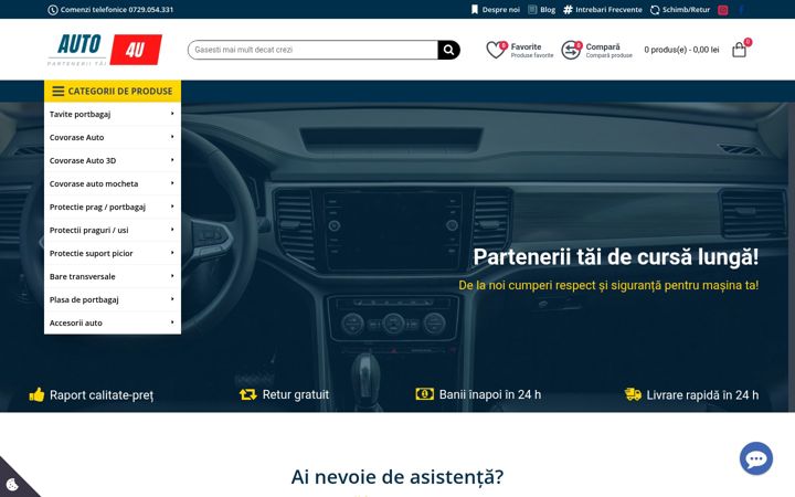Screenshot of auto4u.ro