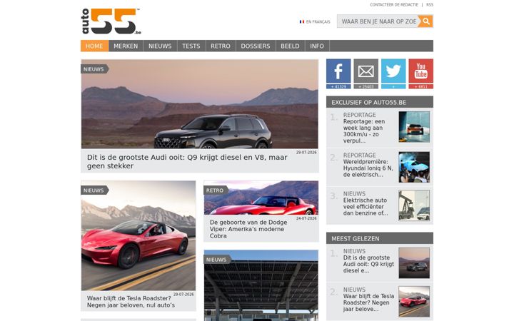 Skærmbillede af auto55.be