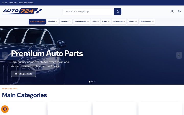 Screenshot of auto724.it