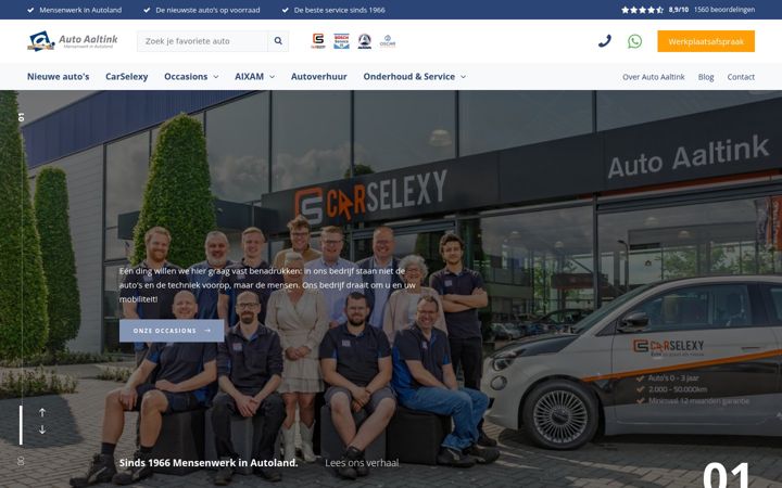 Screenshot di autoaaltink.nl