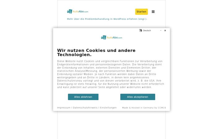 Screenshot of autoabo.com