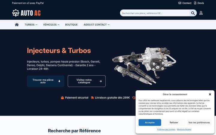 Screenshot of autoac.fr