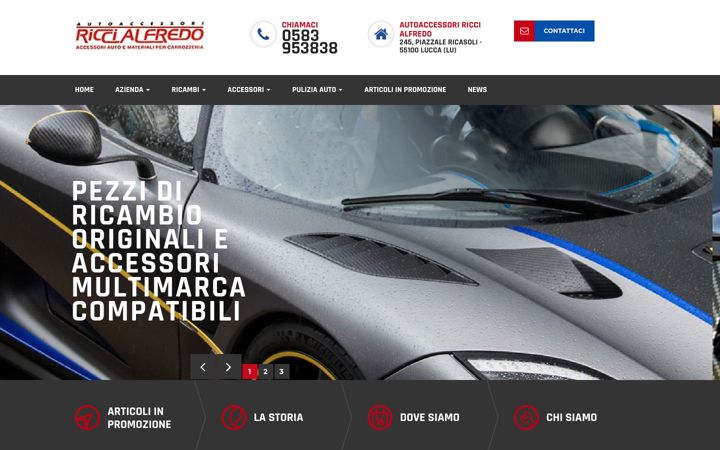 Screenshot di autoaccessoriricci.it
