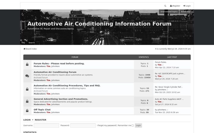 Screenshot di autoacforum.com