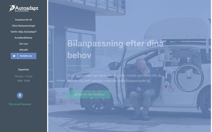 Ekrano kopija autoadapt.se