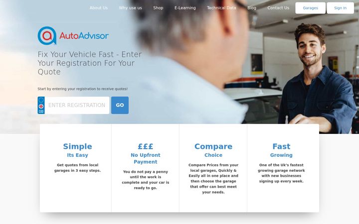 Skjámynd af autoadvisor.co.uk