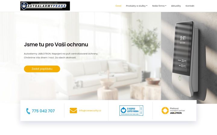 Screenshot of autoalarmypraha.cz